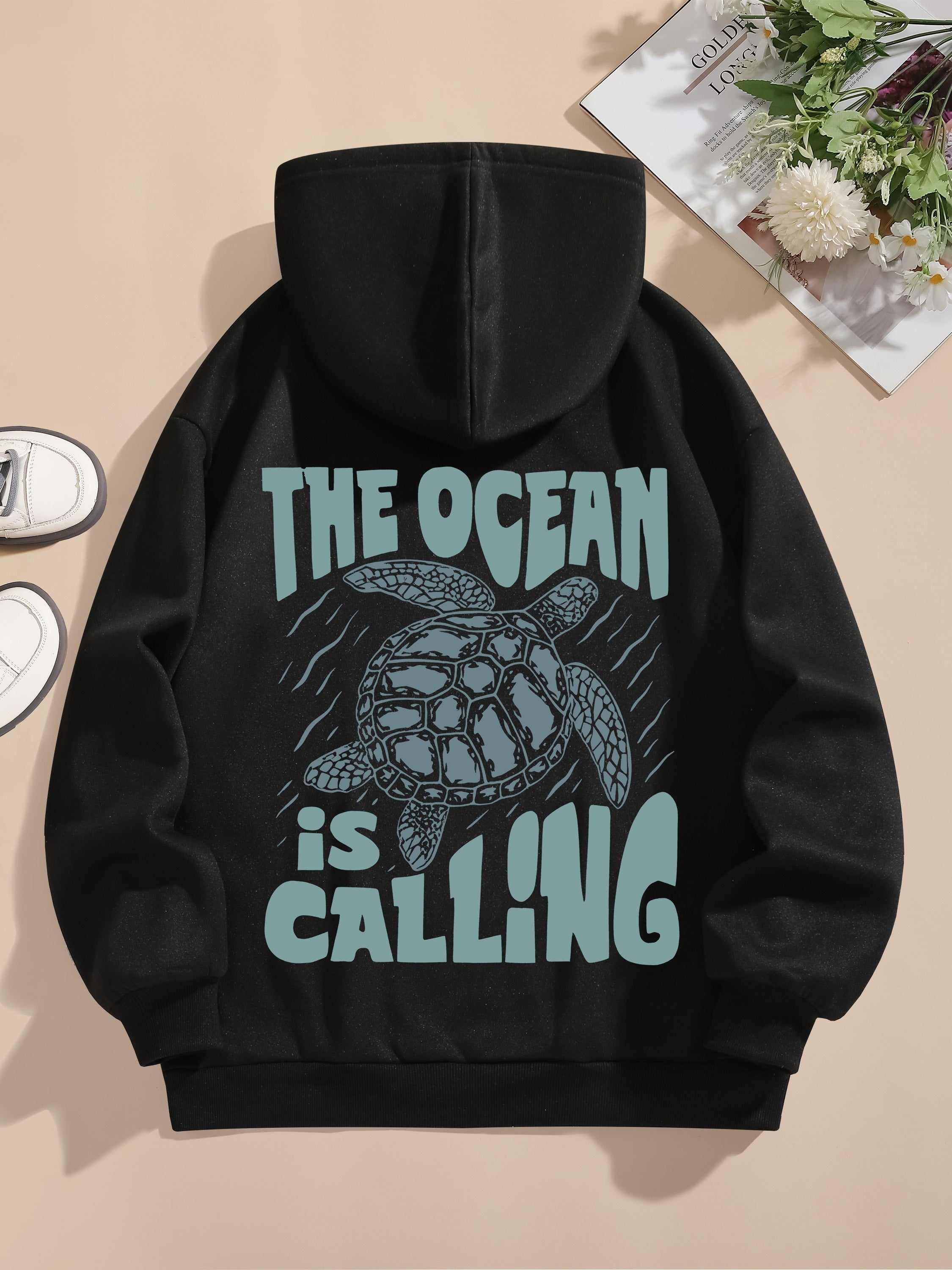 Variant image for Women's Cotton Hoodie Sweatshirt with Back Print-17