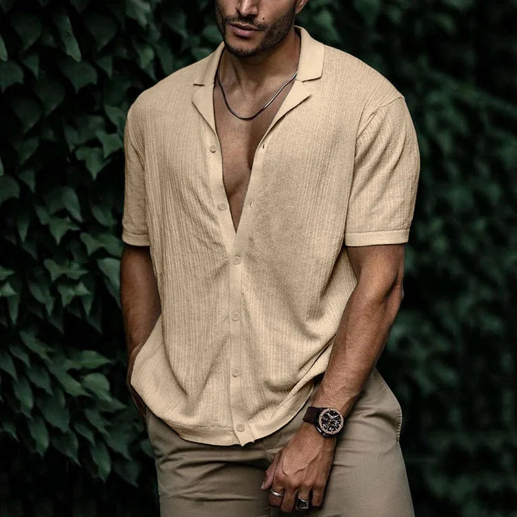 Variant image for Men's Linen Shirt Summer Style-16