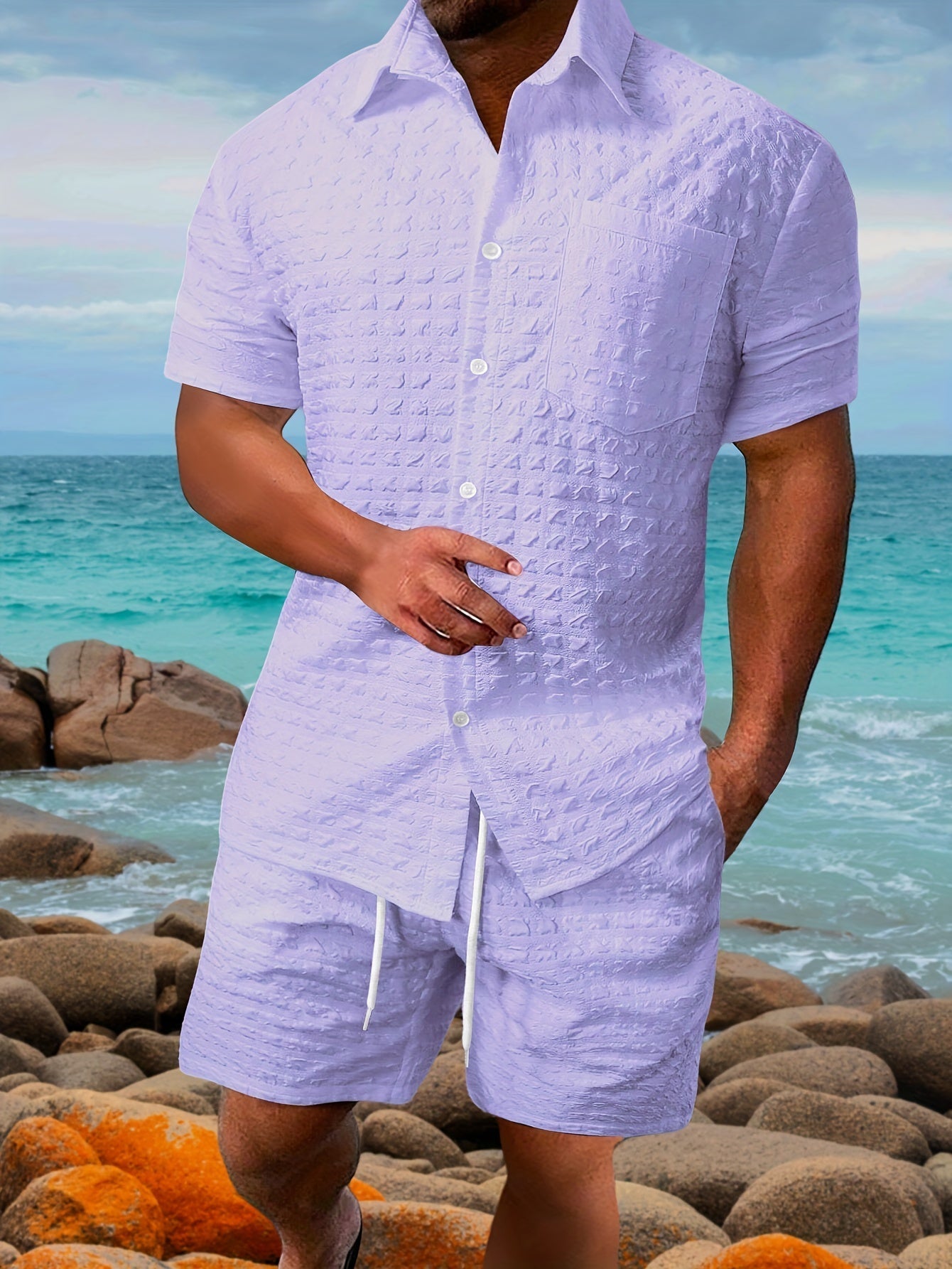 Variant image for Men's Cotton Summer Set-9
