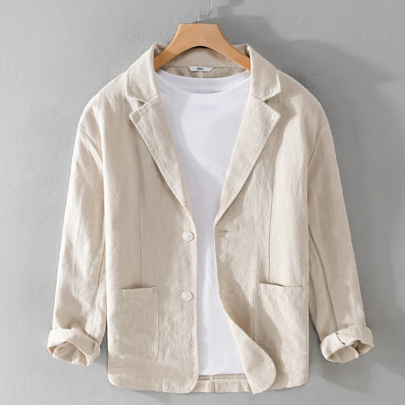 Variant image for Men's Linen Jacket Casual-1