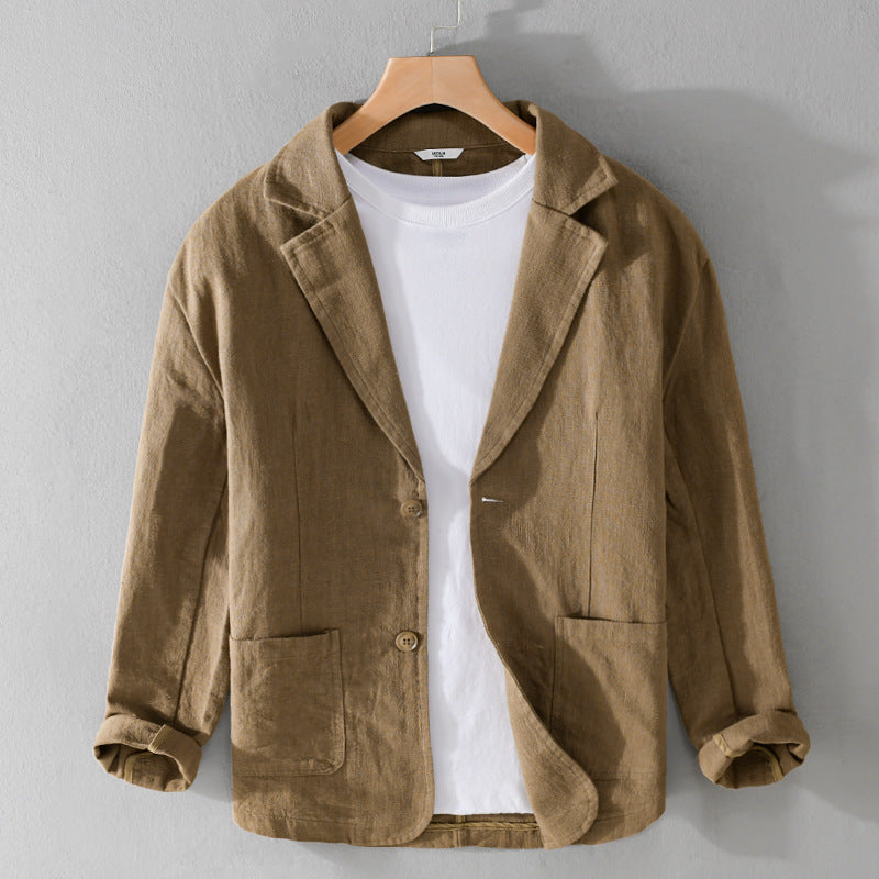 Men's Linen Jacket Casual-2