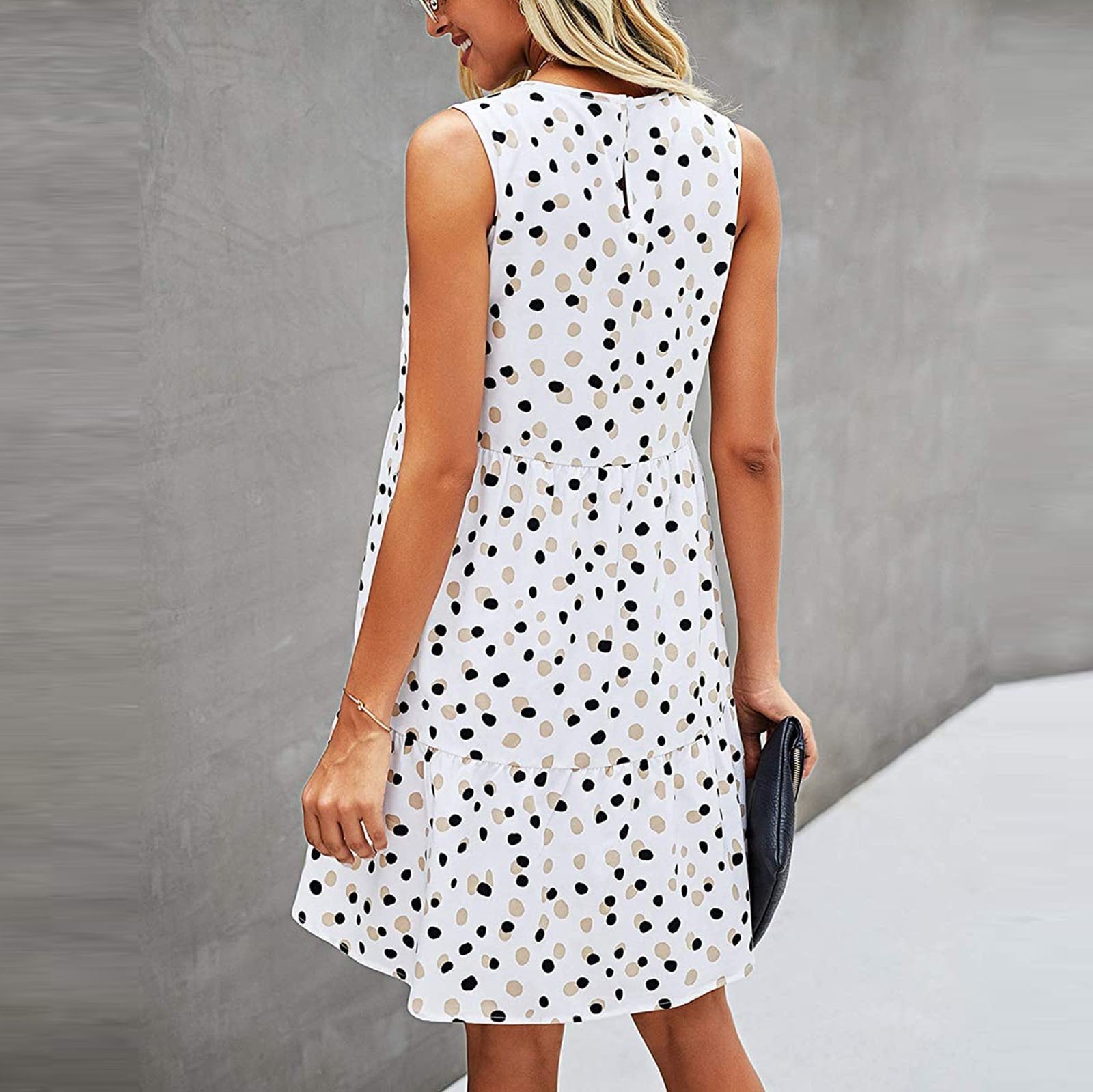 Women's Sleeveless Swing T-Shirt Dress 3