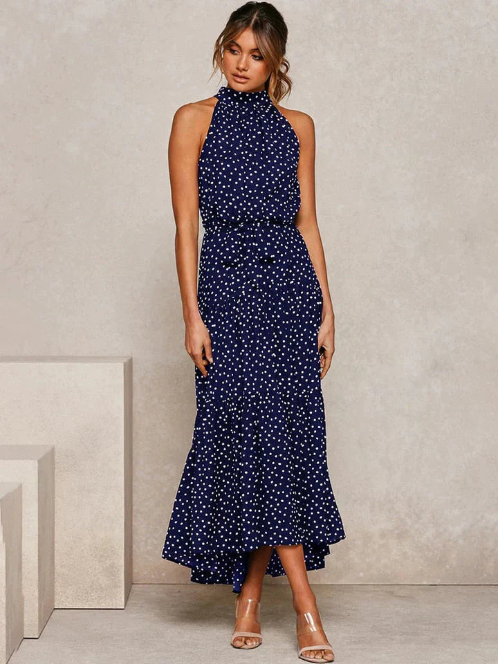 Variant image for Women's Cotton Summer Dress Halter Slim Fit-9