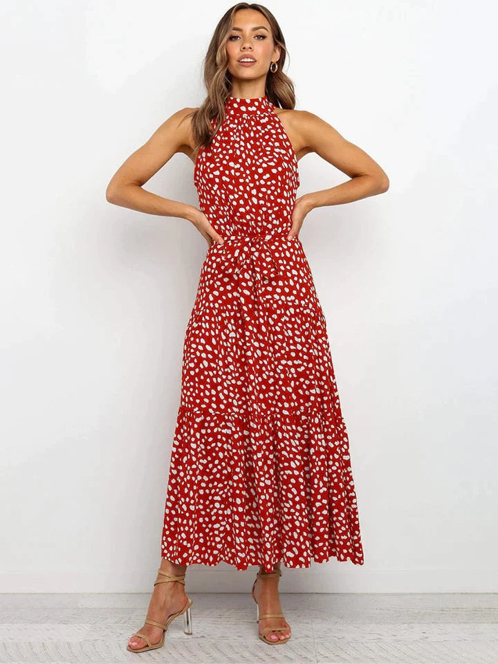 Variant image for Women's Cotton Summer Dress Halter Slim Fit-21