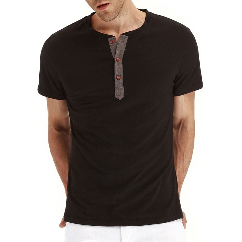 Variant image for Men's Cotton Henley T-Shirt-26