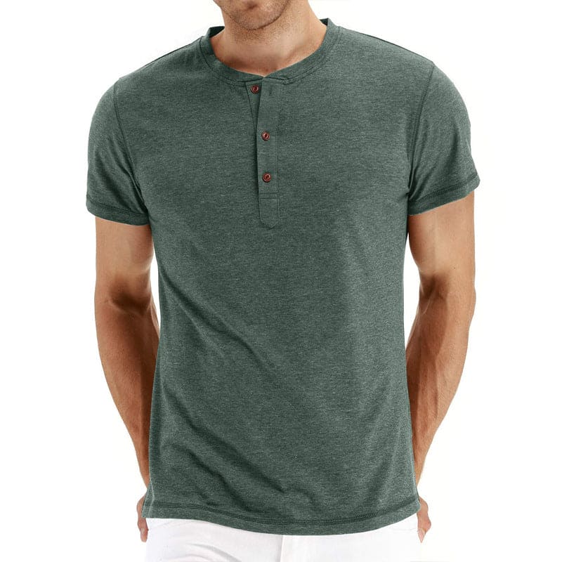 Variant image for Men's Cotton Henley T-Shirt-6
