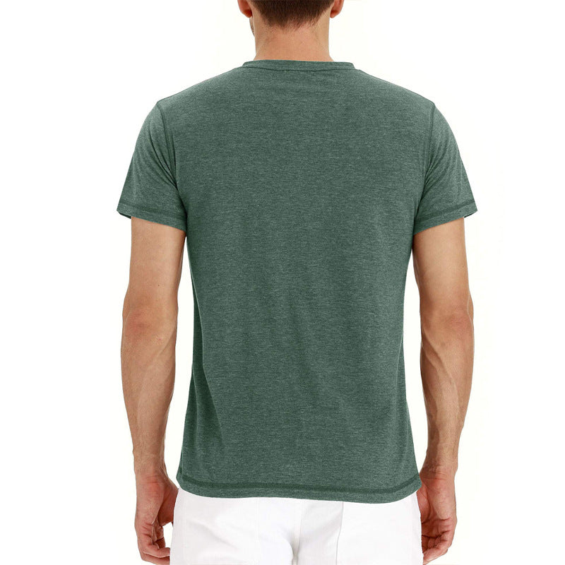 Men's Cotton Henley T-Shirt-6
