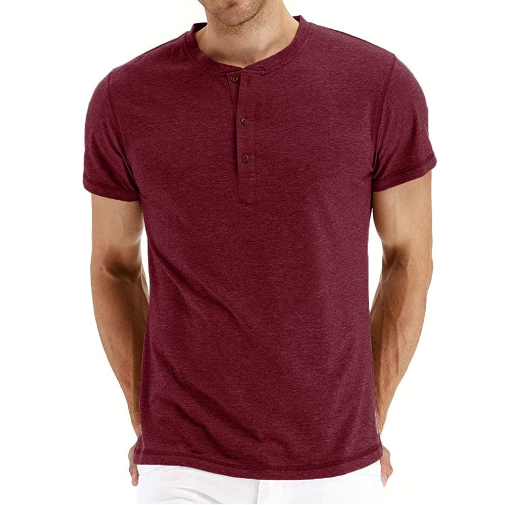 Variant image for Men's Cotton Henley T-Shirt-36