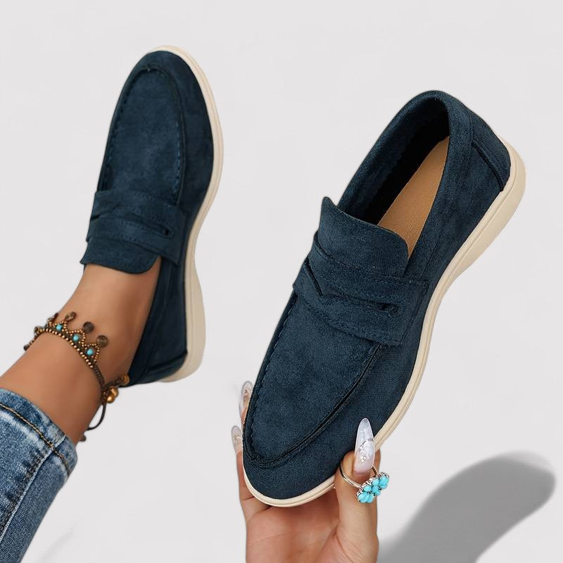 Women's Suede Loafers-5