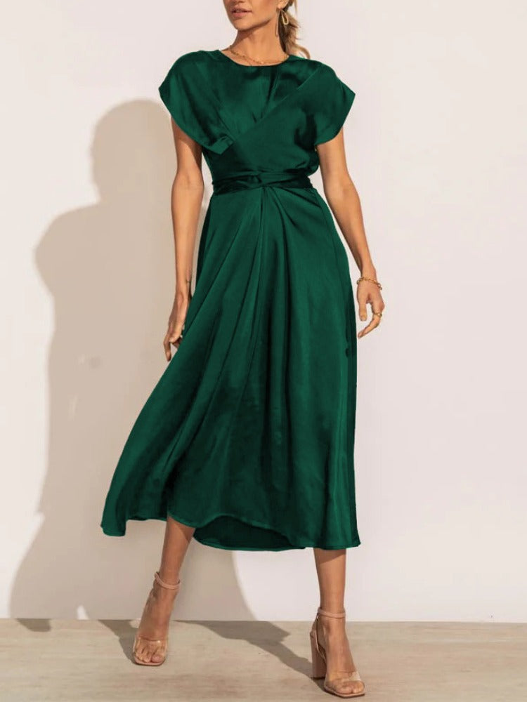 Variant image for Women's Elegant Midi Dress for Formal or Cocktail Events-26