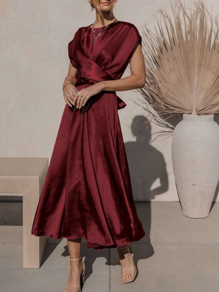 Variant image for Women's Elegant Midi Dress for Formal or Cocktail Events-21