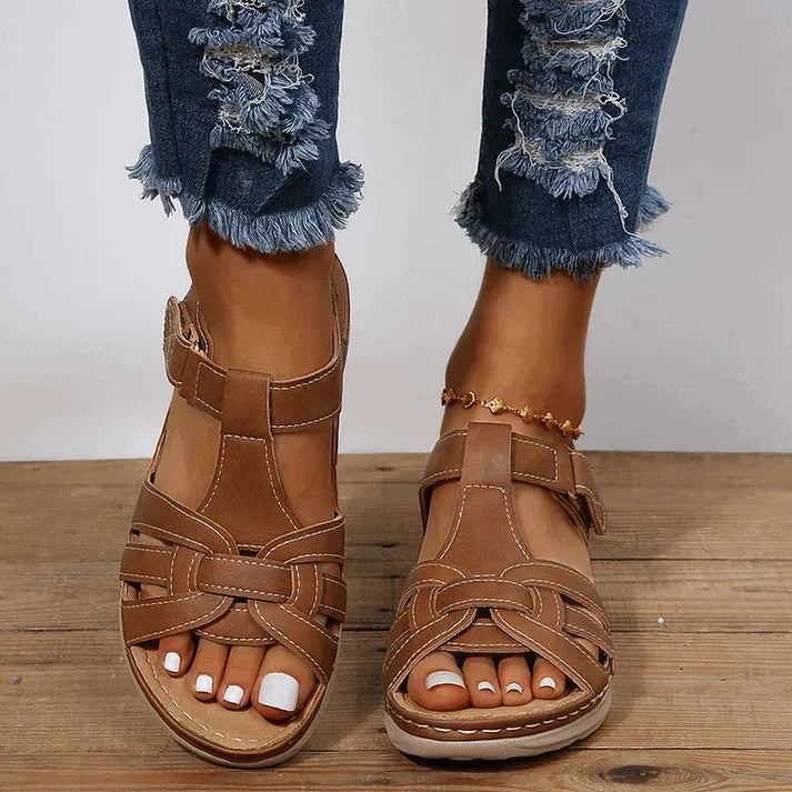 Variant image for Women's Vintage Leather Comfort Sandals-8
