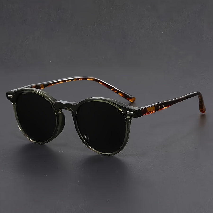 Men's Round Frame Sunglasses - Lightweight Retro Style 2
