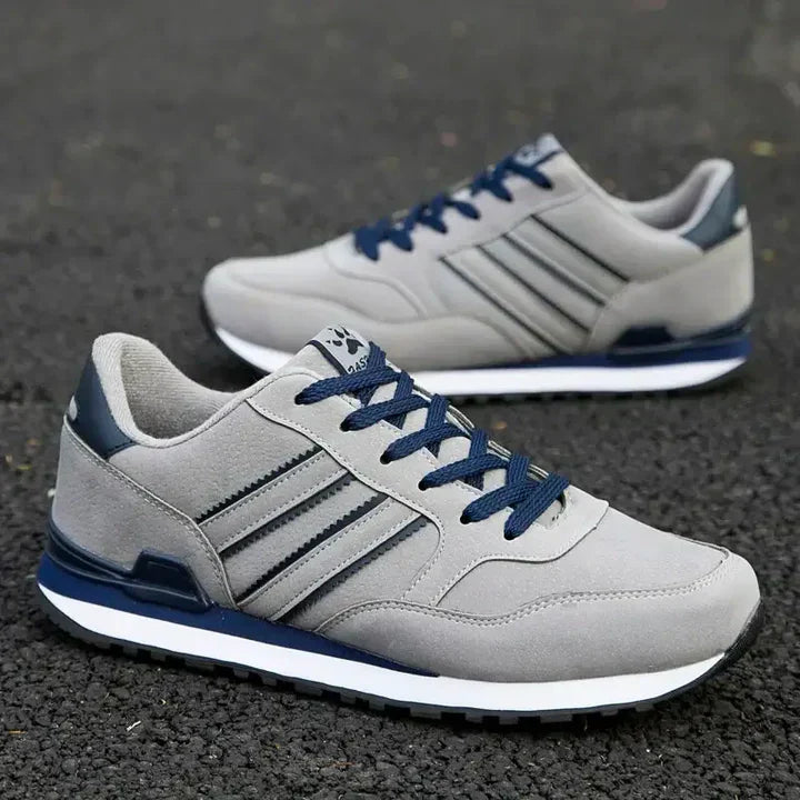 Men's Leather Sneakers Casual Trainers-4