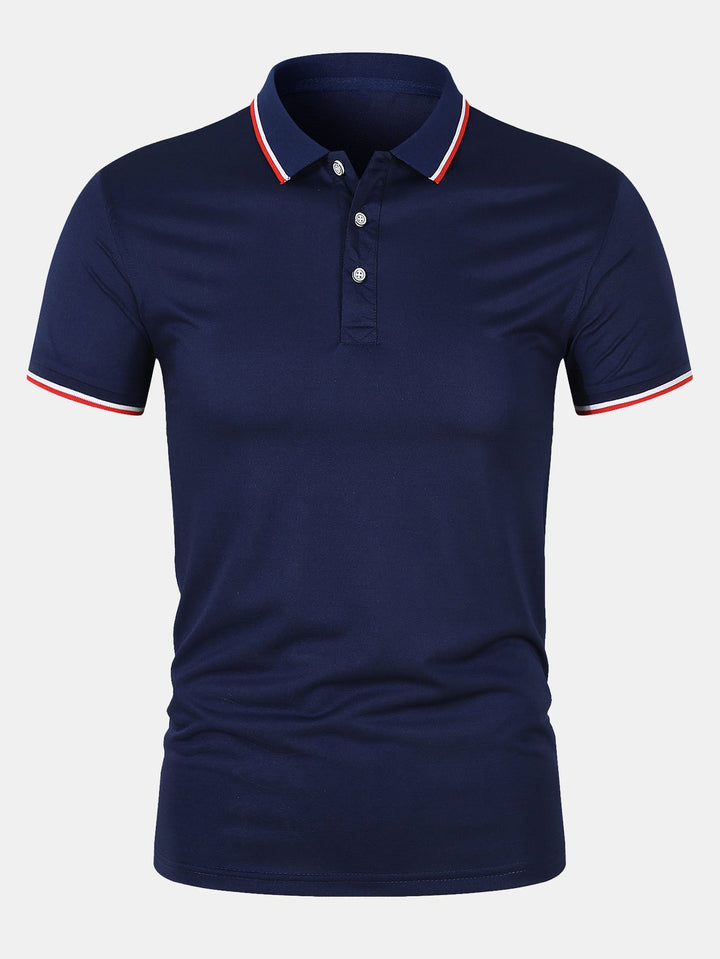Men's Slim Fit Polo Shirt - Breathable Fashion Top 3