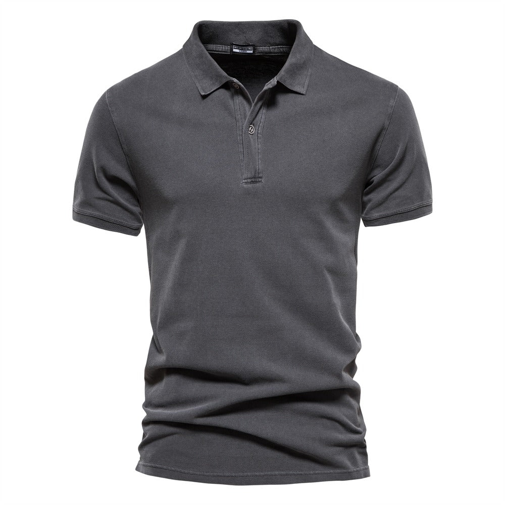 Men's Cotton Polo Shirt Classic Casual Fit