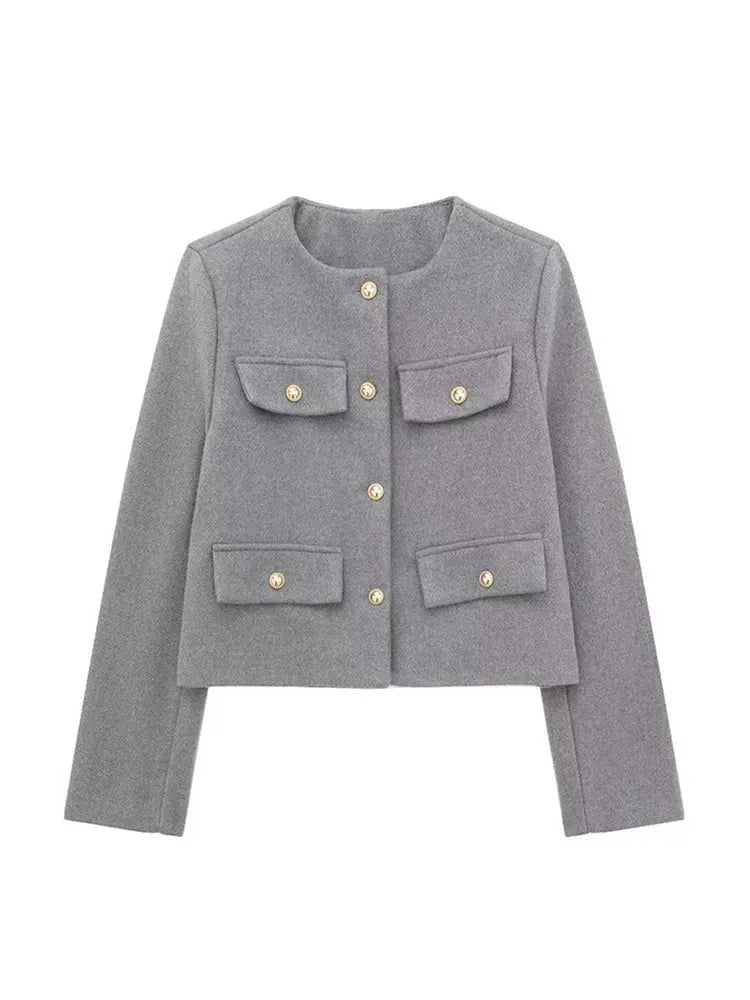 Variant image for Women's Tweed Blazer Tailored Fit-9