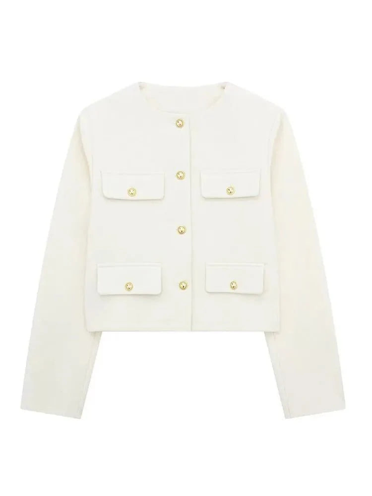 Women's Tweed Blazer Tailored Fit-1