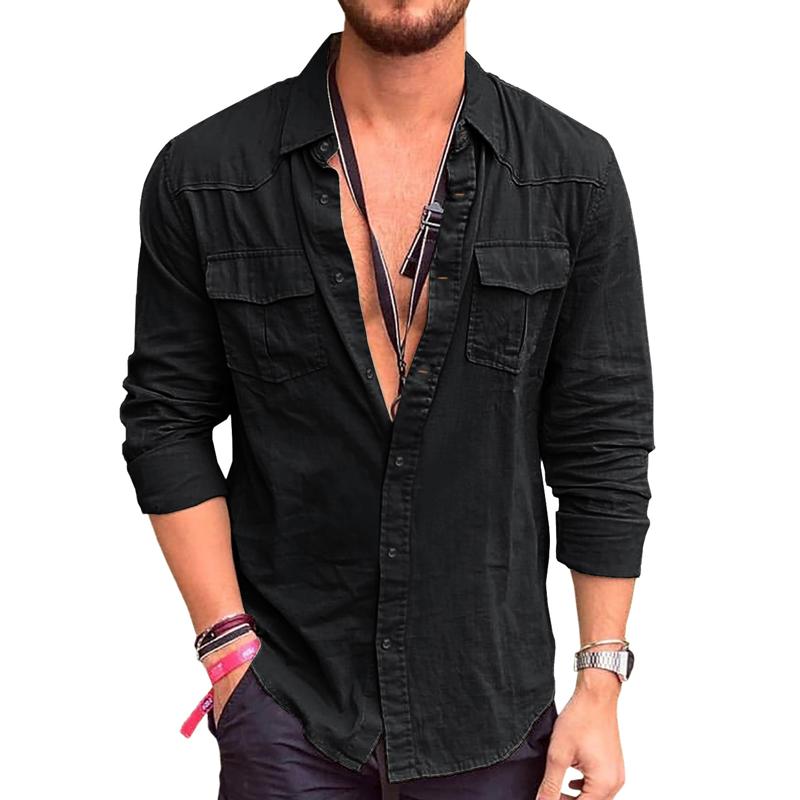 Men's Tailored Cargo Shirt for Sophisticated Style 5