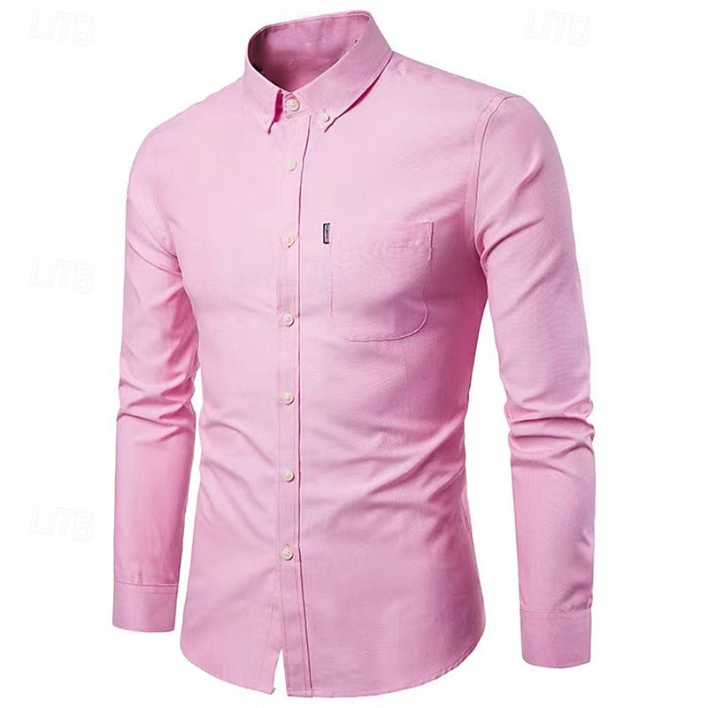 Men's Stretch Cotton Shirt-4