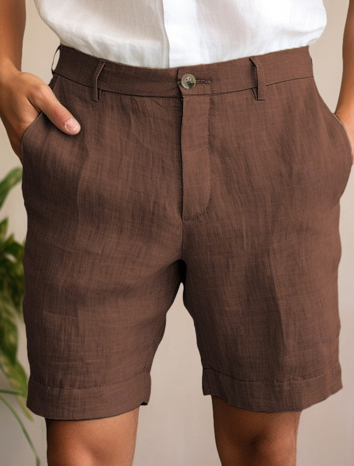 Men's Linen Shorts Casual Summer Wear