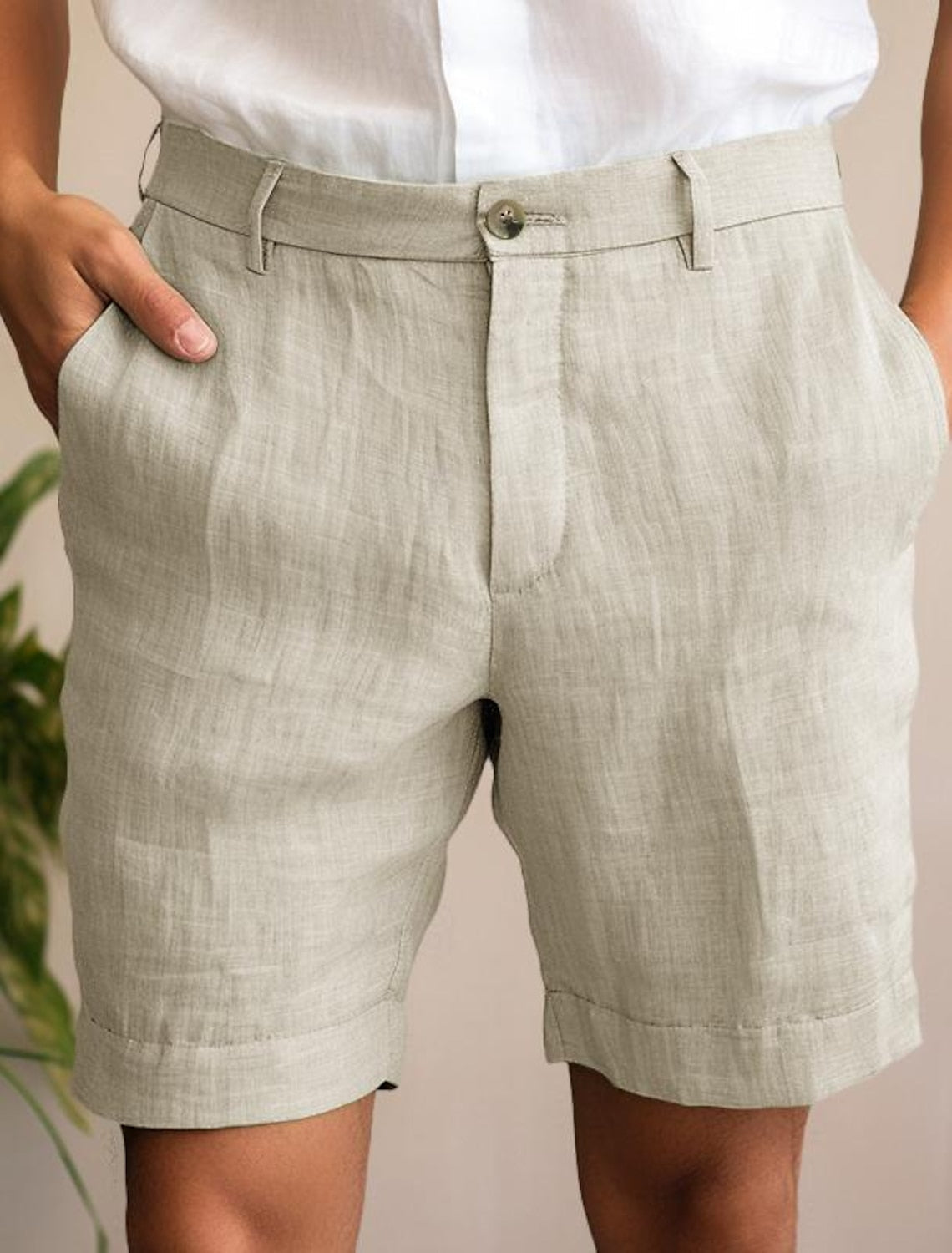 Men's Linen Shorts Casual Summer Wear
