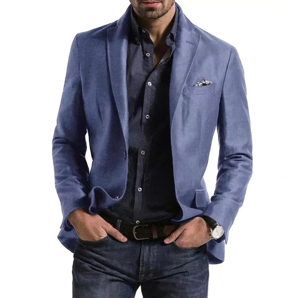 Variant image for Men's Cotton Suit Jacket Summer Style-13