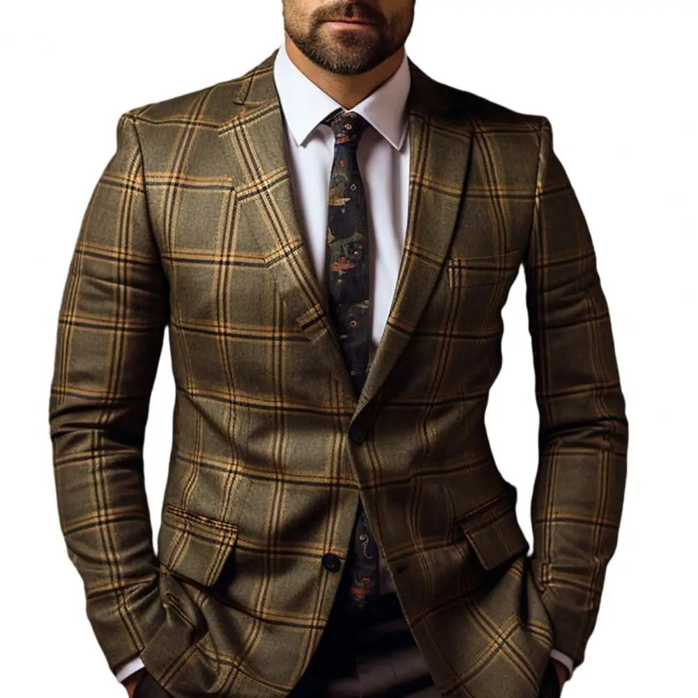 Variant image for Men's Cotton Suit Jacket Summer Style-7