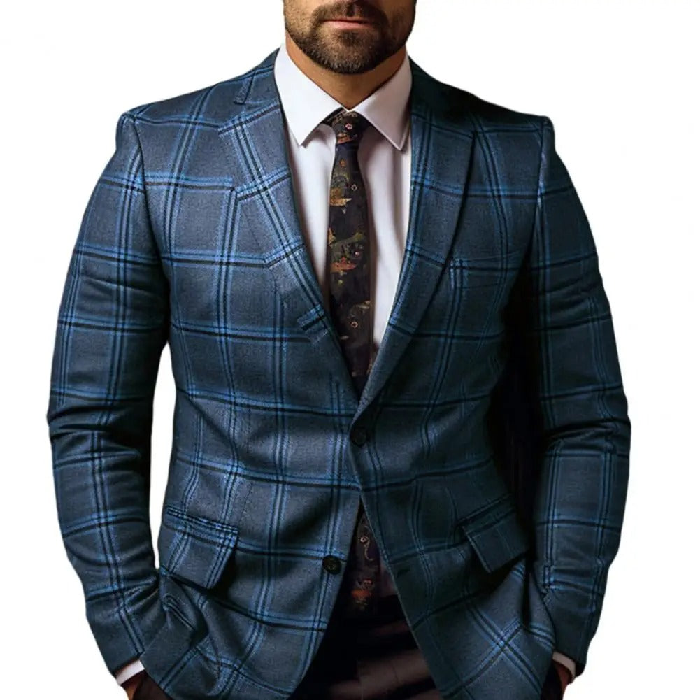 Men's Cotton Suit Jacket Summer Style-4