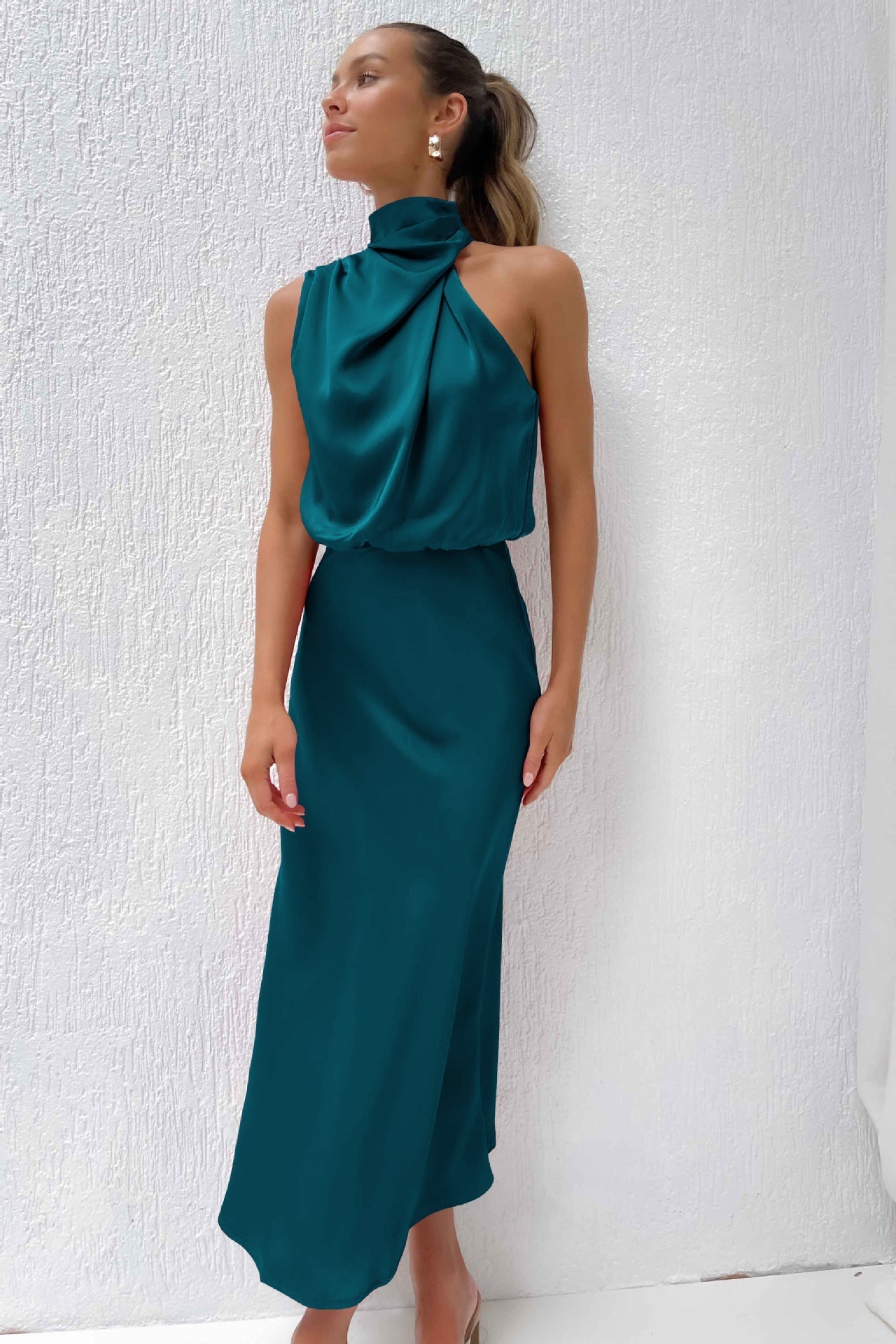 Variant image for Women's Satin Maxi Dress-15