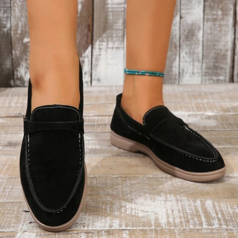 Women's Suede Loafers-2