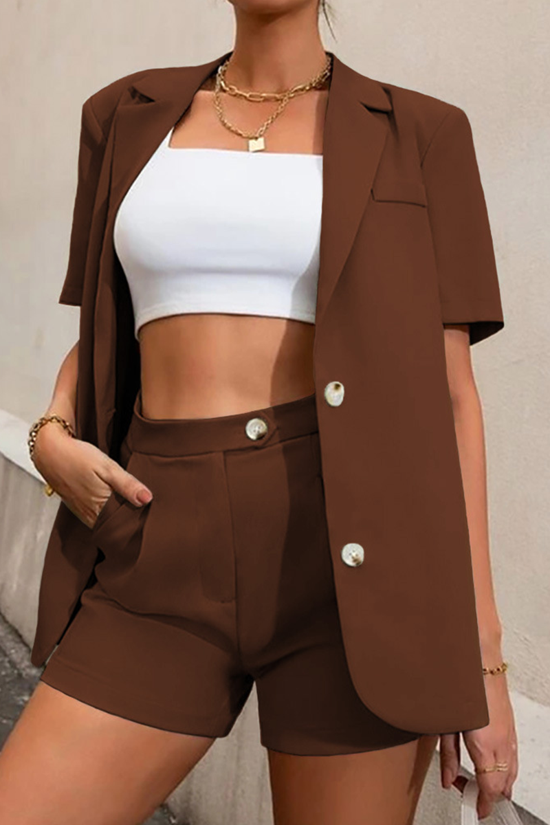 Variant image for Women's Cotton Blazer and Shorts Set-5