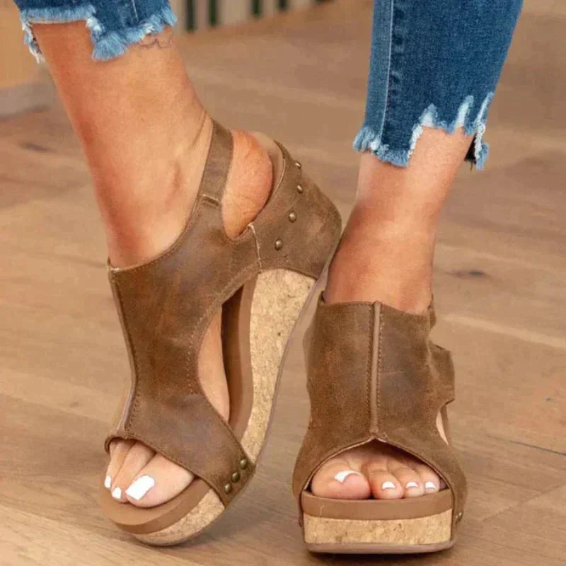 Women's Leather Comfort Shoe-2