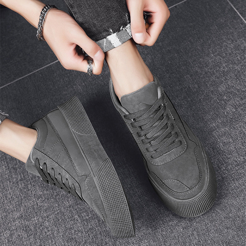 Men's Breathable Sneakers with Thick Sole for Active Wear 4