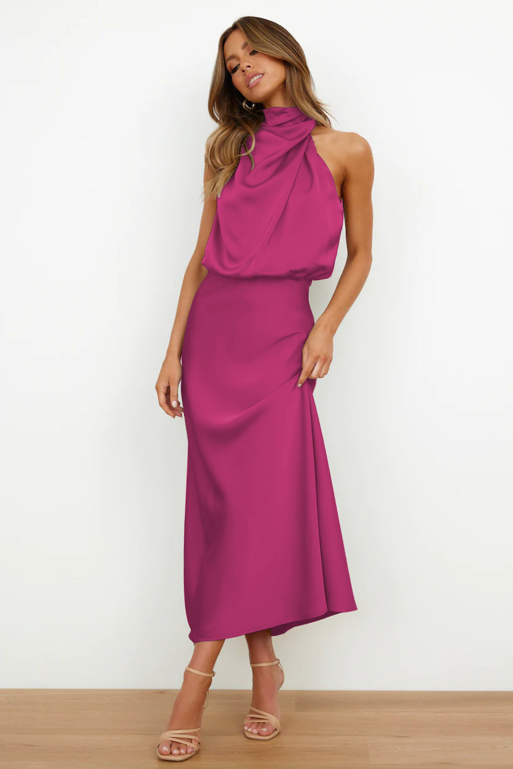 Variant image for Women's Satin Maxi Dress-35
