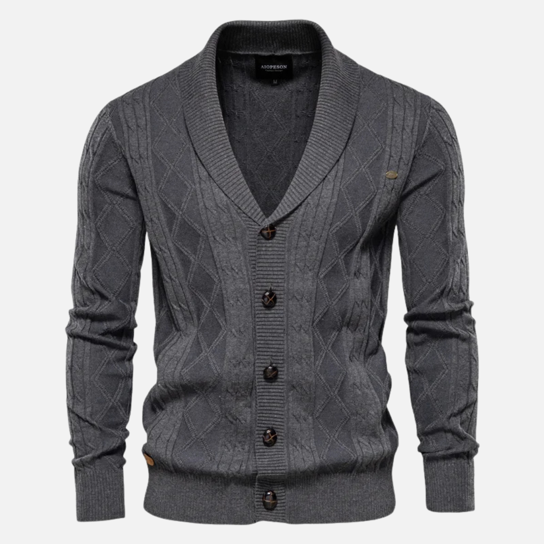 Beckett Argyle Cardigan