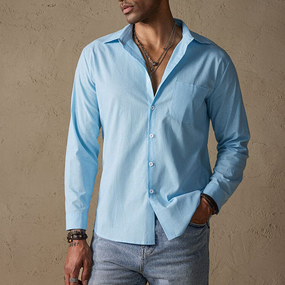 Men's Linen Casual Shirt for Comfortable Everyday Wear 2