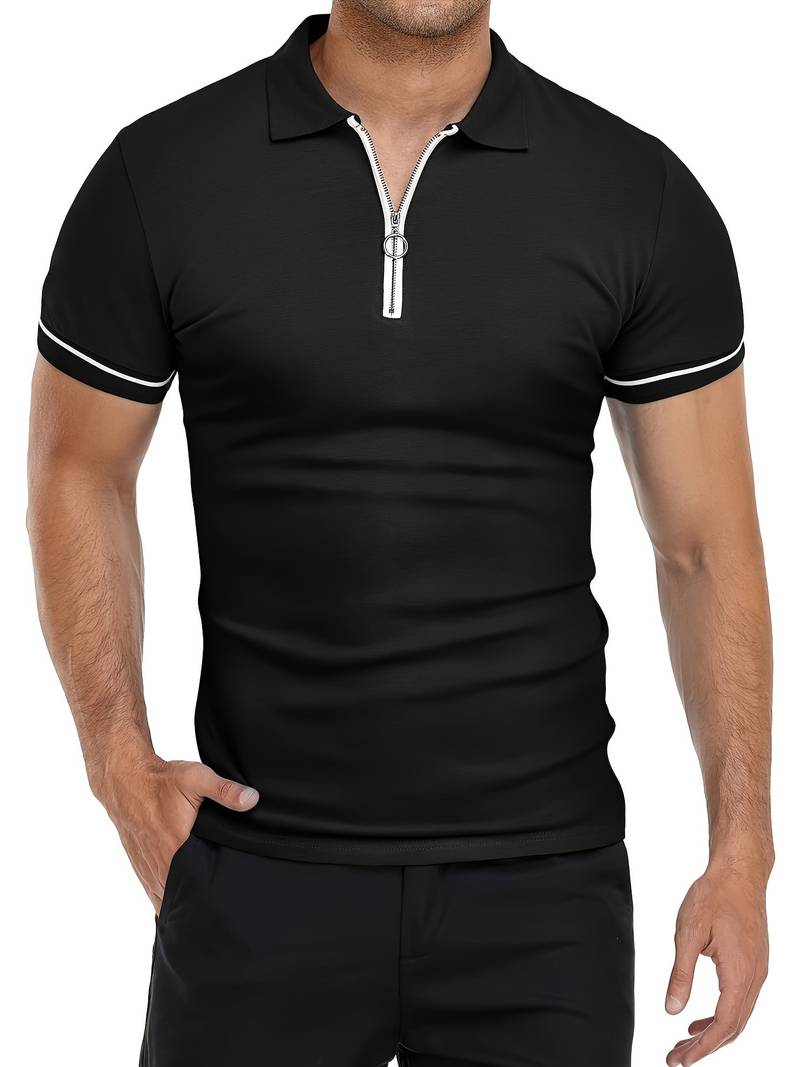Men's Cotton Slim Fit Polo Shirt-6