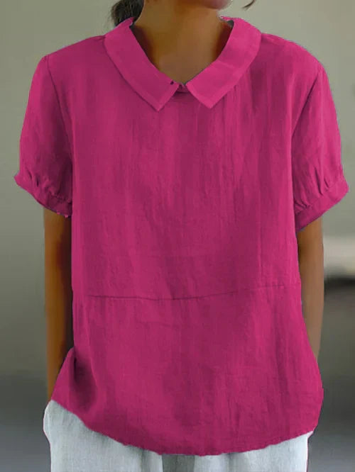 Women's Cotton Linen Top-6