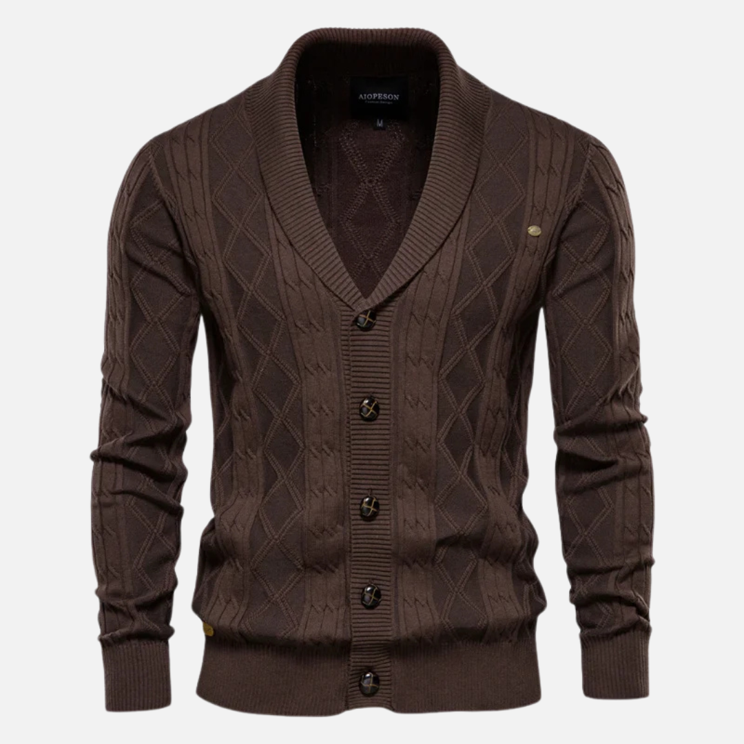 Beckett Argyle Cardigan