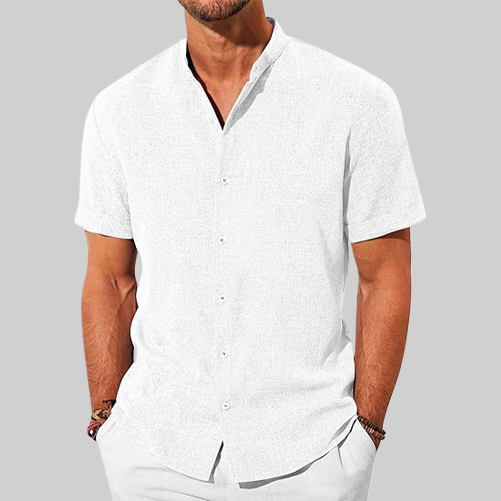 Men's Linen Shirt - Modern Elegance with Relaxed Sophistication 1