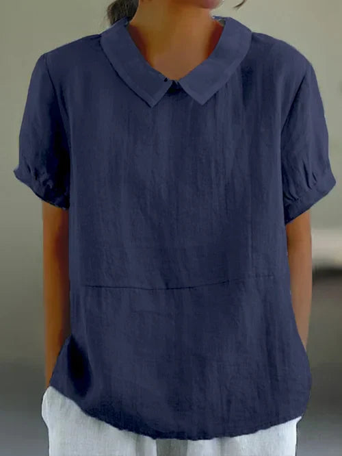 Women's Cotton Linen Top-4