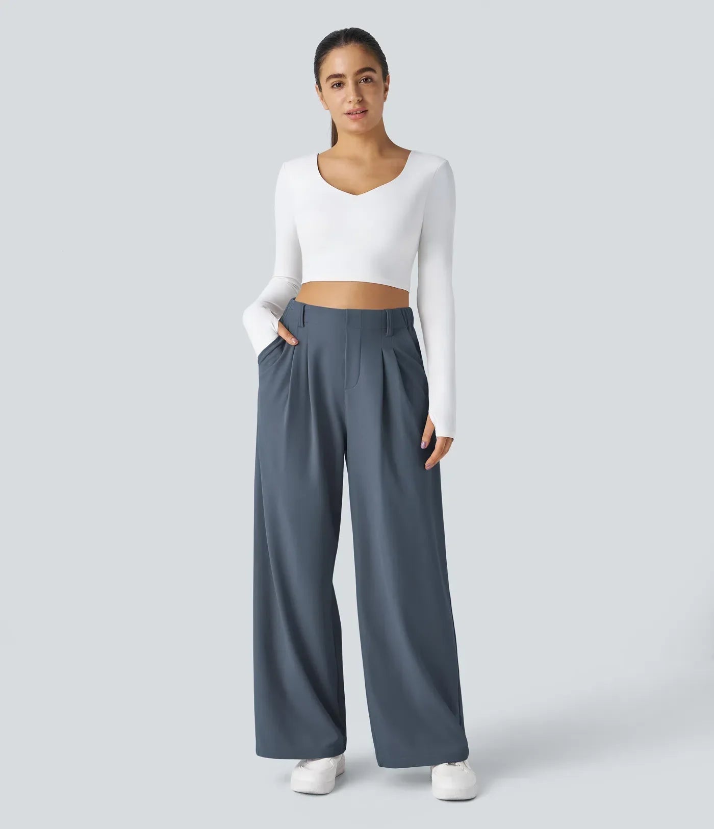 Women's Stretch Pants Comfortable Fit-4