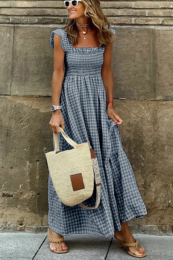 Women's Cotton Maxi Dress Summer Style-4