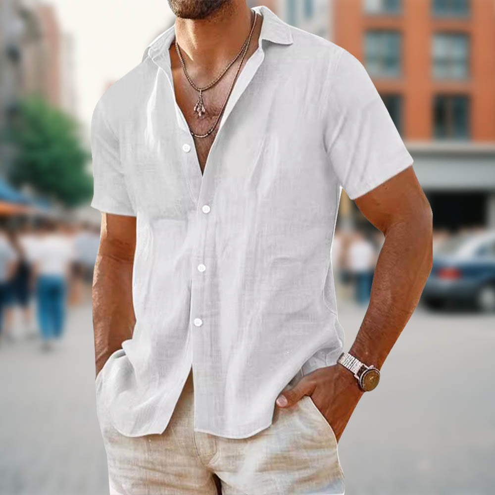 Men's Linen Casual Shirt for Comfortable Everyday Style 1