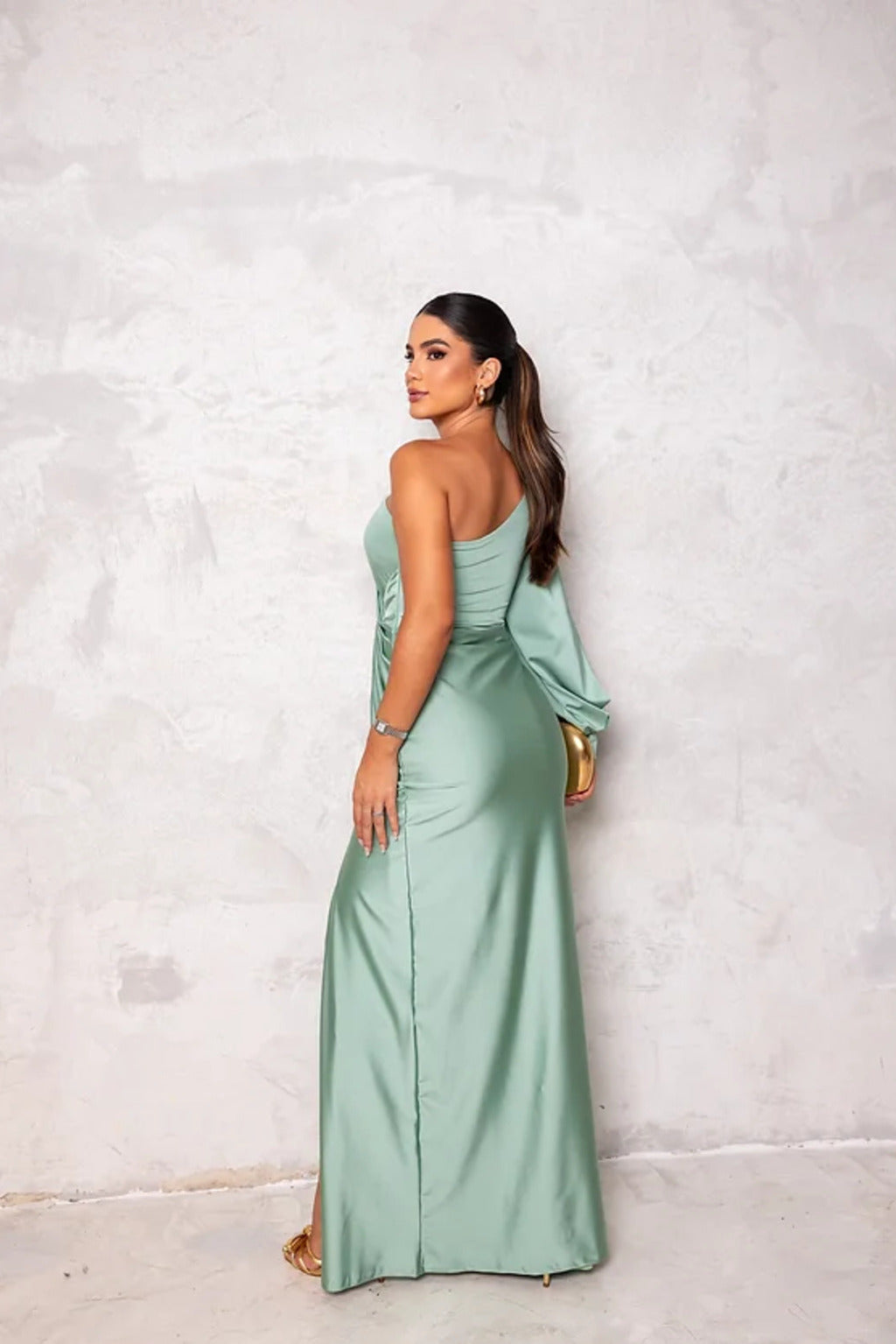 Women's Satin Midi Cocktail Dress 5