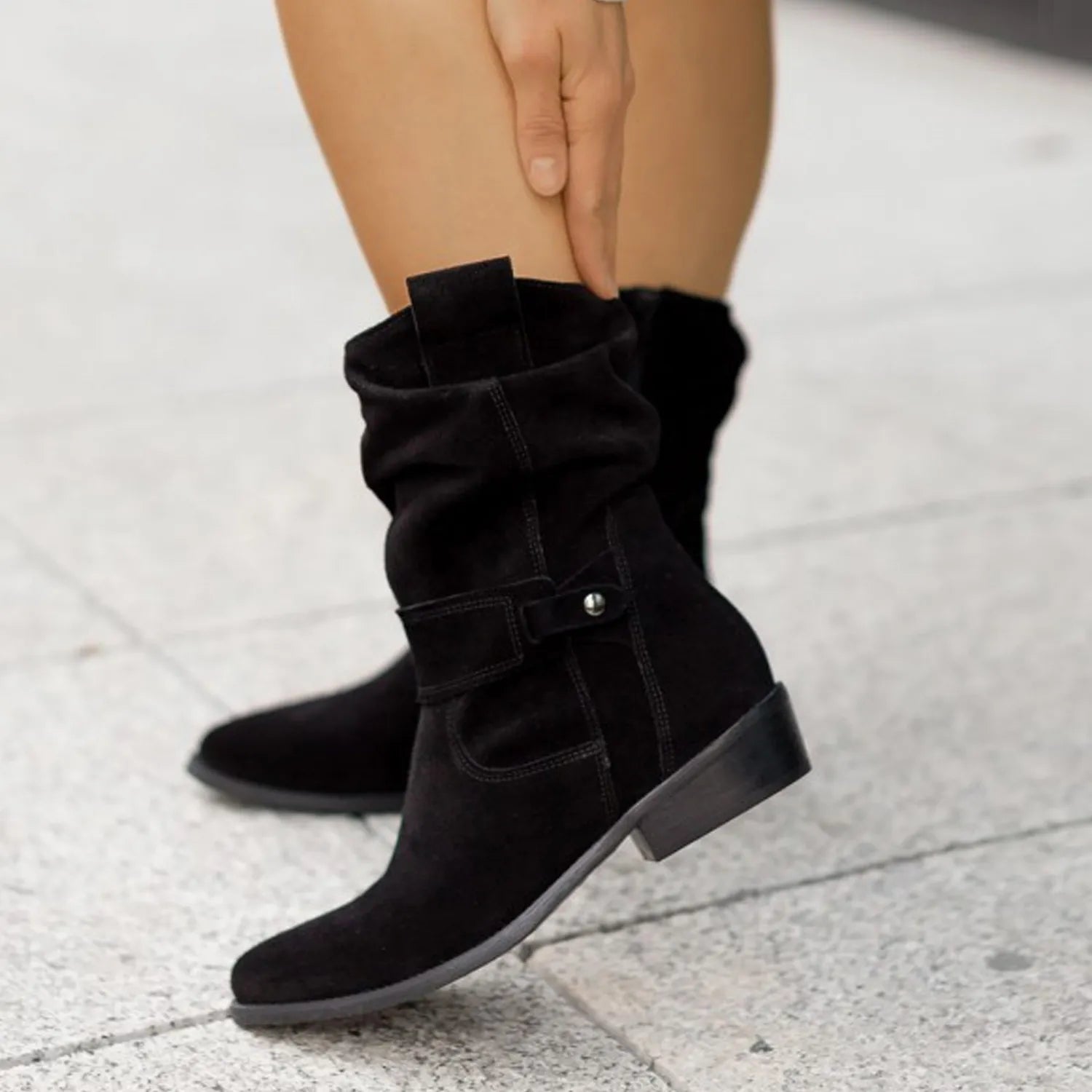 Ankle Boots - Slouchy Shaft & Easy Pull On Comfort Fit