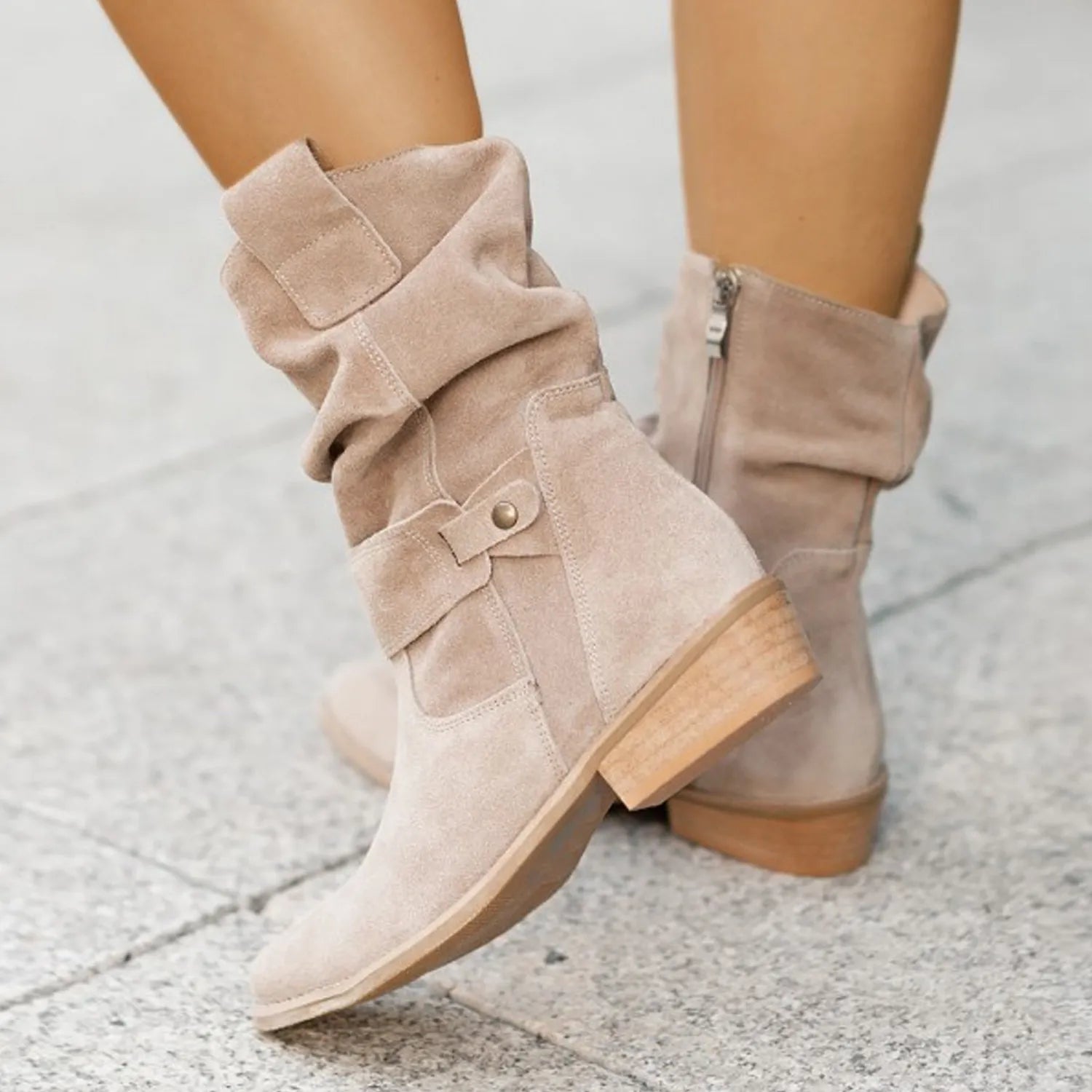 Ankle Boots - Slouchy Shaft & Easy Pull On Comfort Fit