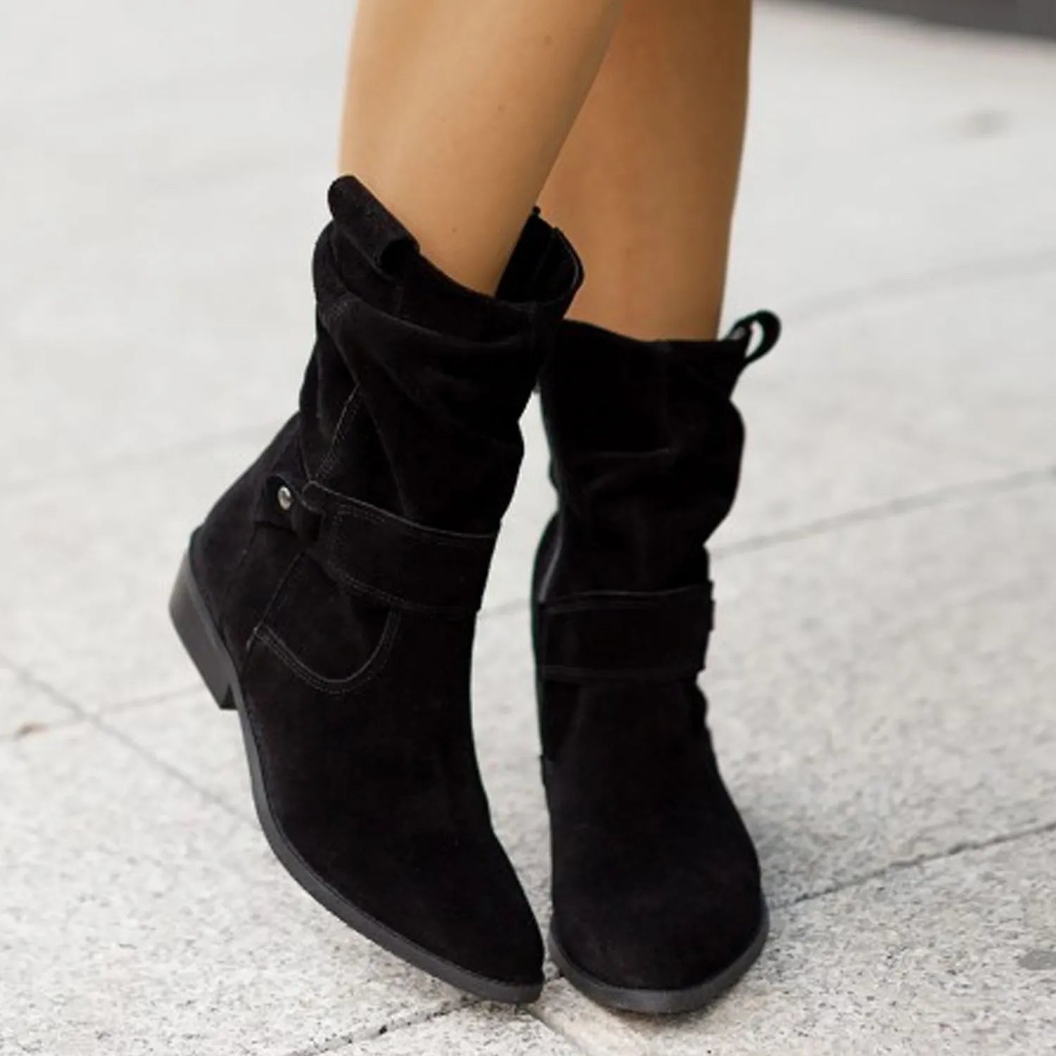 Ankle Boots - Slouchy Shaft & Easy Pull On Comfort Fit