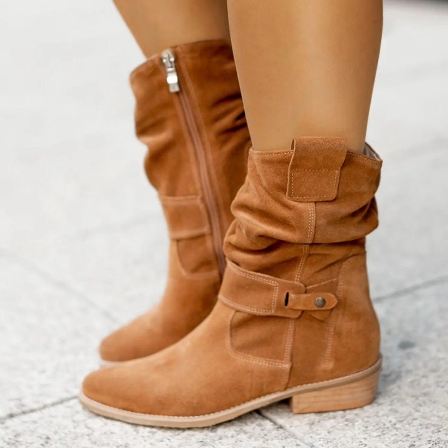 Ankle Boots - Slouchy Shaft & Easy Pull On Comfort Fit
